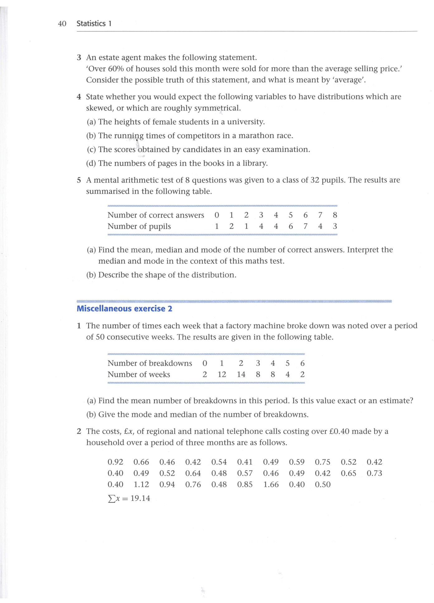 Cambridge Statistics